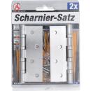 Scharnier-Satz, Edelstahl, 100 x 40 mm, 2-tlg.