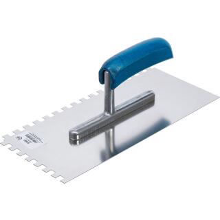 Zahnkelle, rostfrei, Rechteck-Zahnung, 280 x 130 mm