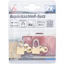 Gepäckschloß-Satz, 15 mm, 2-tlg.
