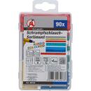 Schrumpfschlauch-Sortiment, farbig, 90-tlg.
