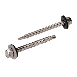 DIN 7504 Bohrschrauben Sechskantkopf Bund Dichtscheibe 16mm Form K Edelstahl A2 K 5,5x32 500 Stück