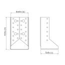 Balkenschuhe nach innen gewinkelt Gutzeit I 120x160x2 25 Stück