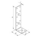 Winkelverbinder ohne Rippe mit Kombilochung Gutzeit 50x160x40x3 50 Stück