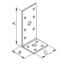 Winkelverbinder ohne Rippe mit Kombilochung Gutzeit 35x90x40x2,5 100 Stück