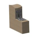 Winkelverbinder Edelstahl A4 mit Rippe Gutzeit 90x90x65x2,5 50 Stück