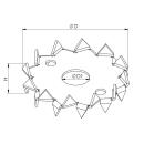 Einpressdübel Zweiseitig Gutzeit D = 62x2 mm M12 100 Stück