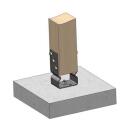 Pfostenlasche U - Form zum aufdübeln Gutzeit 141x60x150x4 10 Stück