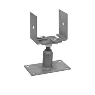 Pfostenträger U-Form zum aufdübeln höhen- und seitenverst Gutzeit 80-160x80x130-200 1 Stück