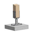 Pfostenträger U-Form zum aufdübeln höhen- und seitenverst Gutzeit 80-160x80x130-200 1 Stück