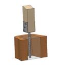 Pfostenträger U Form mit 250 mm Dolle Gutzeit 101 10 Stück