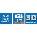 Pfostenträger TYP I zum aufdübeln Gutzeit 300 1...