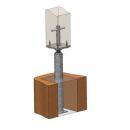 Pfostenträger Typ I Rohrdolle Gutzeit Grundhöhe: 400 mm verstellbar 1 Stück