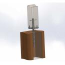 Pfostenträger Typ I in Beton Riffeldolle Gutzeit D = 25 / L = 250 mm 10 Stück