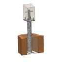 Pfostenträger Typ I mit Rohrdolle Gutzeit 300 mm 10 Stück