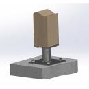 Pfostenträger Typ P zum aufdübeln Gutzeit Höhe: 150 mm 10 Stück