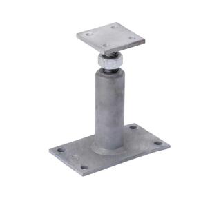 Pfostenträger Typ P höhenverstellbar zum aufdübeln Gutzeit 80x130-200x8 10 Stück