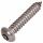 Flachrundkopf-Sicherheitsschrauben ähnl. DIN 7981 TX + Pin Edelstahl A2 Blechgewinde 6,3x19 100 Stück