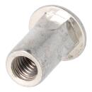 Einnietmuttern Flachkopf Teilsechskantschaft offen Edelstahl A2 M 4x11,5 250 Stück