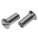 Hülsenmuttern Linsensenkkopf Schlitz Edelstahl A4 M 6x15 100 Stück