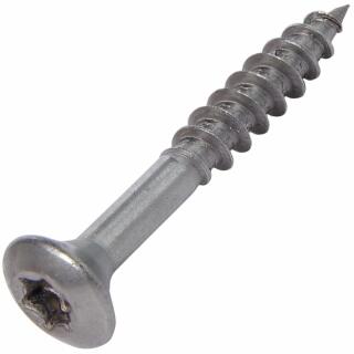 Spanplattenschrauben Linsensenkopf Edelstahl A4 4,5x40/24 TG TX20 200 Stück