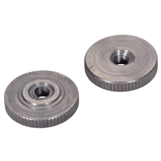 DIN 467 Rändelmuttern niedrige Form Stahl blank M 4 100 Stück