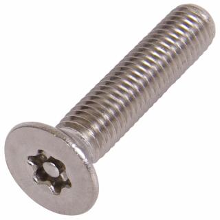 Senkkopf-Sicherheitsschrauben ähnl. ISO 10642 TX + Pin Edelstahl A2 M 4x25-T20 100 Stück