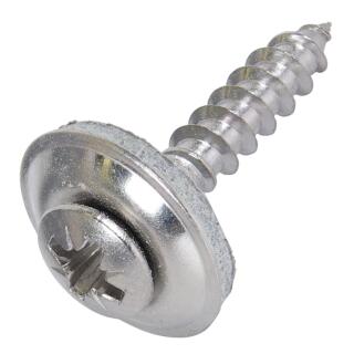 Spenglerschrauben 2tlg. mit Dichtscheibe 15 mm Edelstahl A2 4,5x30 Z 100 Stück