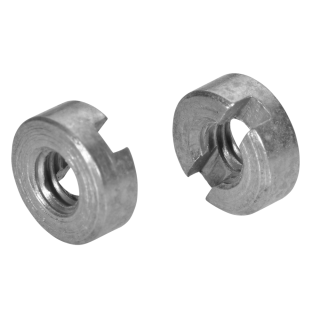 DIN 546 Schlitzmuttern Edelstahl A2 M 2,6 200 Stück