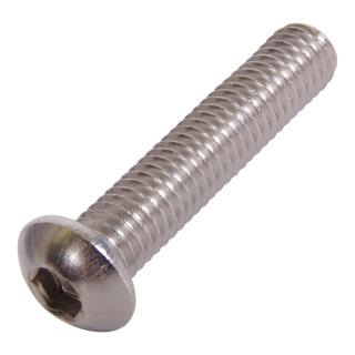 ISO 7380-1 Flachrundkopfschrauben Innensechskant Vollgewinde Edelstahl A4 M 6x70 200 Stück