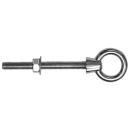 Augbolzen mit metrischem Gewinde Edelstahl A4 8x100 10 Stck