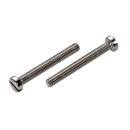 DIN 84 Zylinderschrauben Schlitz Messing vernickelt M 4x8...
