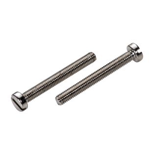 DIN 84 Zylinderschrauben Schlitz Messing vernickelt M 4x10 200 Stück