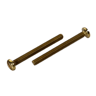 DIN 85 Flachkopfschrauben Schlitz Messing M 6x35 200 Stück