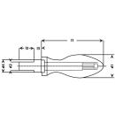 DIN 98 E Drehbare Ballengriffe Gewindezapfen...