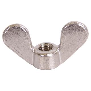 DIN 315 Flügelmuttern C runde Form Messing vernickelt M 10 100 Stück