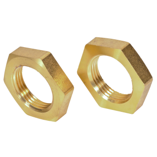 DIN 431 Rohrmuttern Form B zölliges Rohrgewinde G einseitige Gewindeansenkung Messing BG 1 1/4 10 Stück