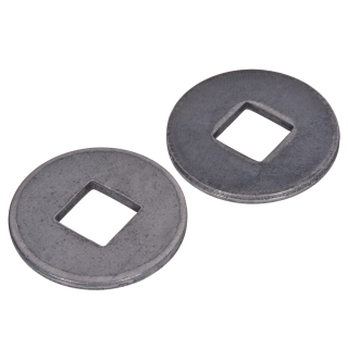 DIN 440 Scheiben V Vierkantloch Stahl 100 HV blank V 6,6 100 Stück