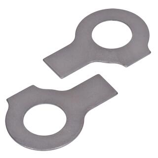 DIN 463 Scheiben mit 2 Lappen Stahl blank