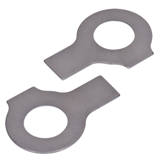 DIN 463 Scheiben mit 2 Lappen Stahl blank