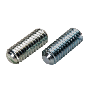 DIN 551 Gewindestifte Kegelkuppe Schlitz Stahl 14 H verzinkt M 8x40 100 Stück
