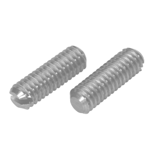 DIN 551 Gewindestifte Schlitz Kegelkuppe Edelstahl A1 M 10x35 10 Stück