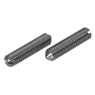 DIN 553 Gewindestifte Schlitz Spitze Edelstahl A4 M 5x16 25 Stück