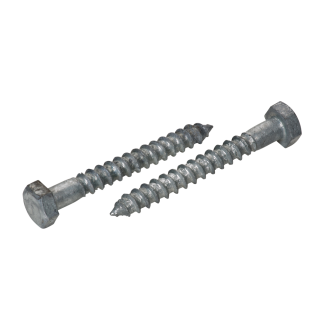 DIN 571 Holzschrauben Sechskant Stahl feuerverzinkt 7x100 100 Stück