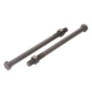 DIN 601 Bauschrauben Mu Stahl blank mit Mutter M 10x40...