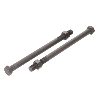 DIN 601 Bauschrauben Mu Stahl blank mit Mutter M 10x60 100 Stück