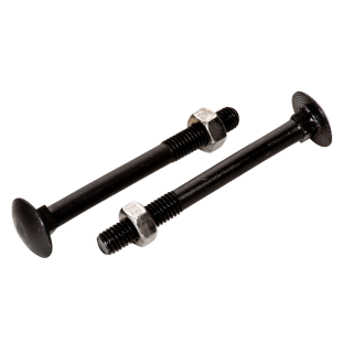 DIN 603 Schlossschrauben blank mit Mutter Vierkantansatz M 16x90 25 Stück