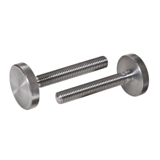 DIN 653 Rändelschrauben niedrige Form Stahl blank M 6x20 25 Stück