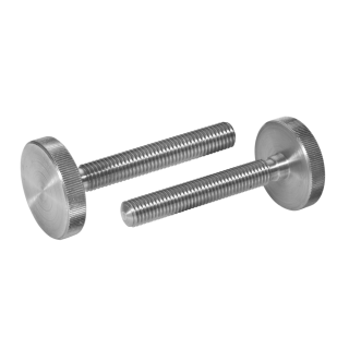 DIN 653 Rändelschrauben niedrige Form Edelstahl  M 3x10 10 Stück