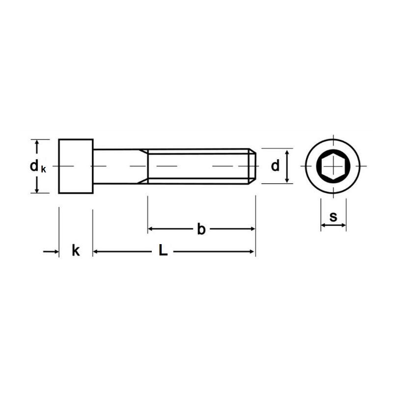 M10 x 100 Zylinderschraube DIN 912-8.8 verzinkt, 0,97 M10 x 100 Zylinderschraube DIN 912-8.8 verzinkt, 0,97