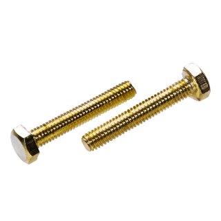 DIN 933 Sechskantschrauben Vollgewinde Messing M 6x40 100 Stück